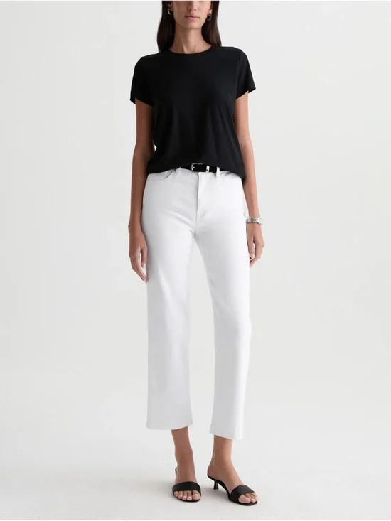 AG Women’s Brinley Crop Mid-Rise Straight Pants Size 31- Missing Size Tag - Picture 1 of 8